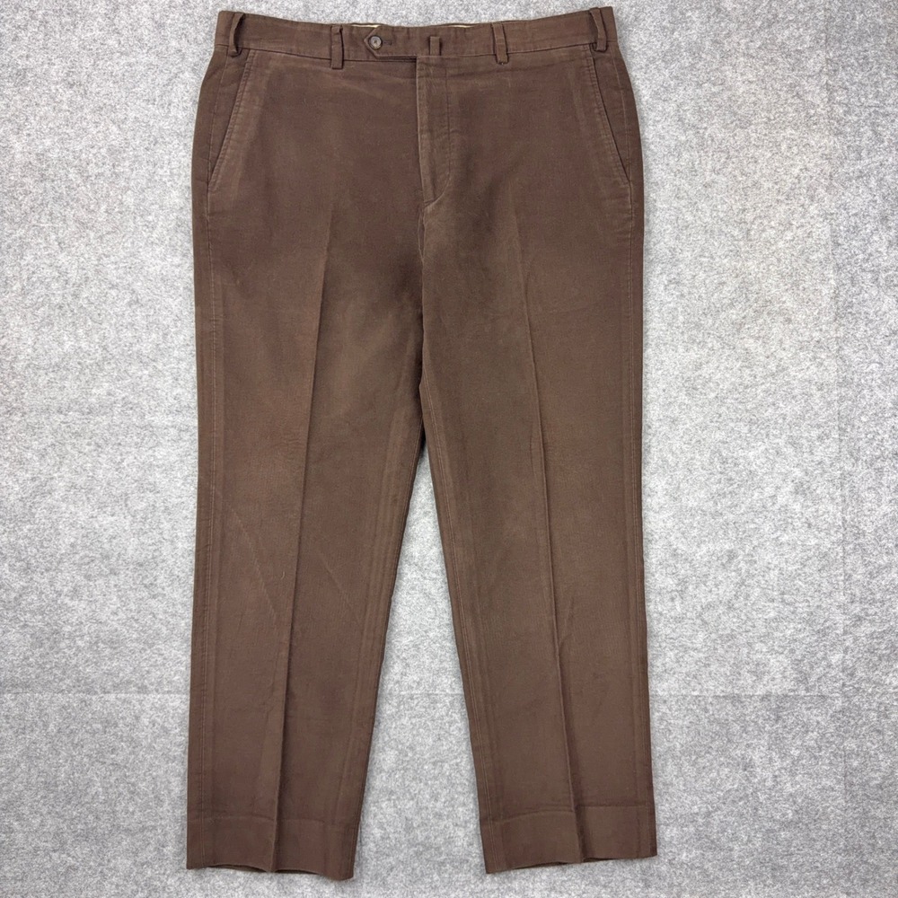 Brooks Brothers Pants Mens 38 Brown Moleskin Duca Visconti di Modrone Italy
